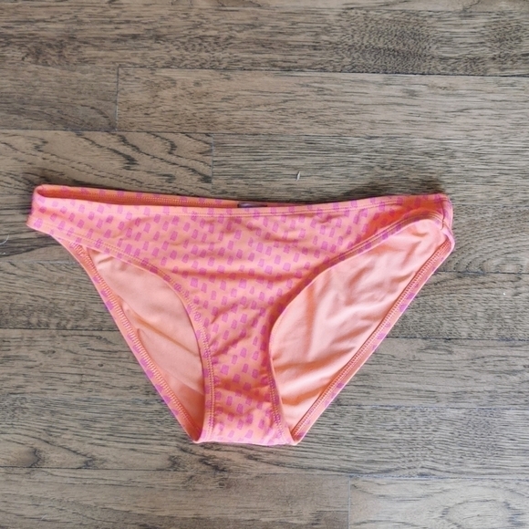 AERIE Bikini Bottom Hipster Pink Orange Small Sm New - Picture 1 of 4